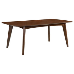 Malone 7-piece Rectangular Dining Set Dark Walnut and Brown - 105351-S7