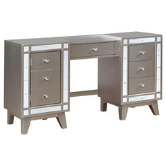 Leighton Vanity Desk and Stool Metallic Mercury - 204927