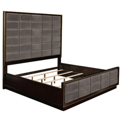 Durango Wood Queen Panel Bed Smoked Peppercorn - 223261Q