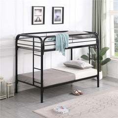 Morgan Metal Twin Over Twin Bunk Bed Black - 2256K