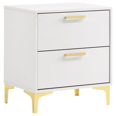 Kendall 4-piece Eastern King Bedroom Set White - 224401KE-S4