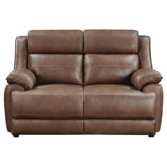 Ellington 2-piece Upholstered Padded Arm Sofa Set Dark Brown - 508281-S2