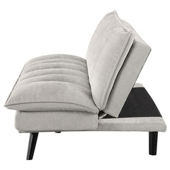 Laredo Upholstered Tufted Convertible Sofa Bed Light Grey - 360017