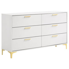 Kendall 6-drawer Dresser White - 224403