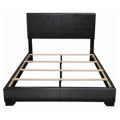 Conner Upholstered Queen Panel Bed Black - 300260Q