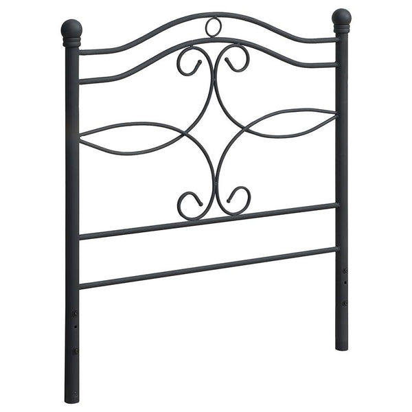 Callie Metal Twin Open Frame Headboard Matte Black - 450102T