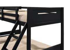 Littleton Wood Twin Over Full Bunk Bed Black - 405052BLK