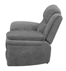 Bahrain Upholstered Glider Recliner Charcoal - 609543