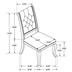 Brockway Rectangular Trestle Dining Set - 110311-S5