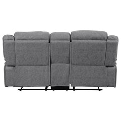 Higgins Upholstered Motion Reclining Loveseat Grey - 602262