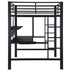 Avalon Full Workstation Loft Bed Black - 460023