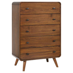 Robyn 5-piece Queen Bedroom Set Dark Walnut - 205131Q-S5