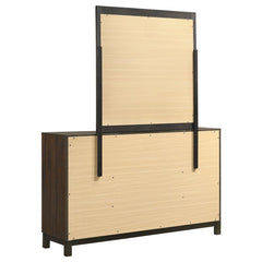 Edmonton 6-drawer Dresser with Mirror Rustic Tobacco - 204353M