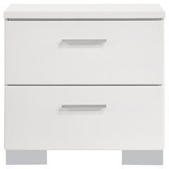 Felicity 4-piece Full Bedroom Set White High Gloss - 203500F-S4L