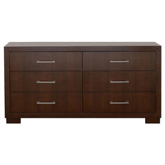 Jessica 6-piece Eastern King Bedroom Set Cappuccino - 200711KE-S6P