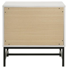 Sonora 2-drawer Nightstand Bedside Table White - 224862