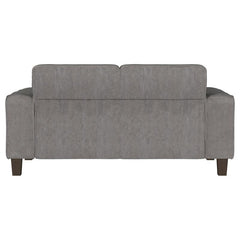 Deerhurst Upholstered Track Arm Tufted Loveseat Charcoal - 509642