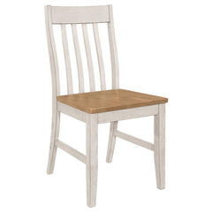 Kirby 7-piece Dining Set Natural and Rustic Off White - 192691-S7
