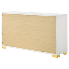 Marceline 6-drawer Dresser White - 222933
