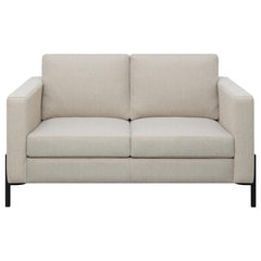Tilly Upholstered Track Arm Loveseat Oatmeal - 509902
