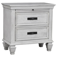 Franco 4-piece Queen Bedroom Set Distressed White - 205331Q-S4