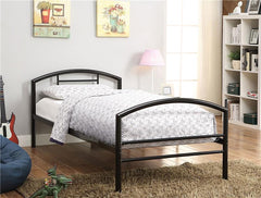 Baines Metal Twin Open Frame Bed Black - 400157T