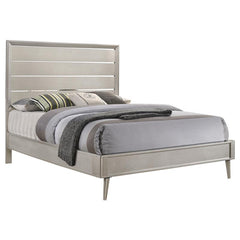 Ramon Wood Queen Panel Bed Metallic Sterling - 222701Q
