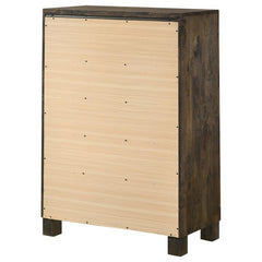 Woodmont 5-drawer Bedroom Chest Rustic Golden Brown - 222635