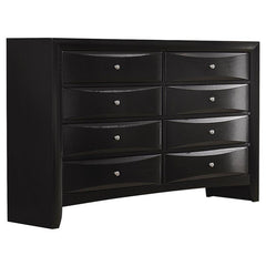 Briana 5-piece Eastern King Bedroom Set Black - 200701KE-S5