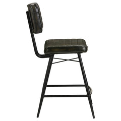 Partridge Upholstered Counter Height Stools with Footrest (Set of 2) - 110659