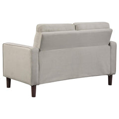 Bowen 3-piece Upholstered Track Arm Tufted Sofa Set Beige - 506785-S3