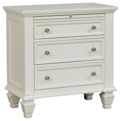 Sandy Beach 5-piece California King Bedroom Set Cream White - 201301KW-S5