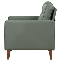 Jonah Upholstered Track Arm Accent Chair Green - 509656
