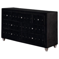 Deanna 7-drawer Rectangular Dresser Black - 206103