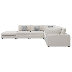 Serene 6-piece Upholstered Modular Sectional Sofa Beige - 551321-SET