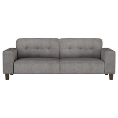 Deerhurst 3-piece Upholstered Track Arm Sofa Set Charcoal - 509641-S3