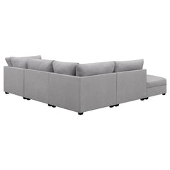 Cambria 5-piece Upholstered Modular Sectional Sofa Grey - 551511-S5B