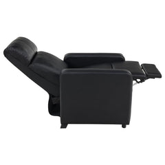 Toohey Upholstered Tufted Recliner Living Room Set Black - 600181-S3A