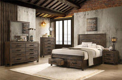 Woodmont 2-drawer Nightstand Rustic Golden Brown - 222632