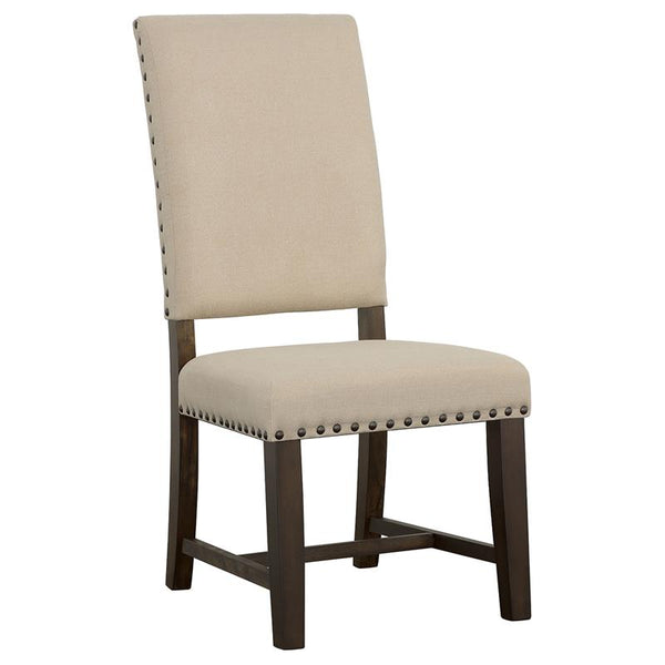Twain Upholstered Side Chairs Beige (Set of 2) - 109143