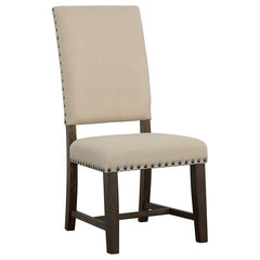 Twain Upholstered Side Chairs Beige (Set of 2) - 109143