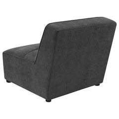 Sunny Upholstered Armless Chair Dark Charcoal - 552081
