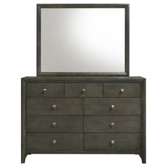 Serenity 9-drawer Dresser with Mirror Mod Grey - 215843M
