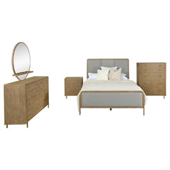 Arini 5-piece Queen Bedroom Set Sand Wash and Grey - 224301Q-S5