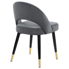 Lindsey Arched Back Upholstered Side Chairs Grey (Set of 2) - 192542