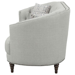 Avonlea Upholstered Sloped Arm Sofa Grey Fabric - 505641