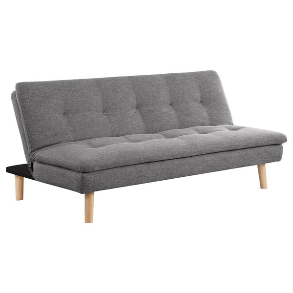 Scout Upholstered Tufted Convertible Sofa Bed Grey - 360045