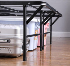 Mabel Metal Full Mattress Support Platform Bed Black - 305957F