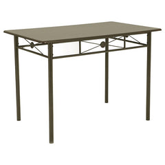 Anna 5-piece Rectangular Dining Set Dark Bronze - 100033