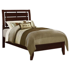 Serenity 4-piece Twin Bedroom Set Rich Merlot - 201971T-S4